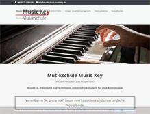 Tablet Screenshot of musikschule-musickey.de